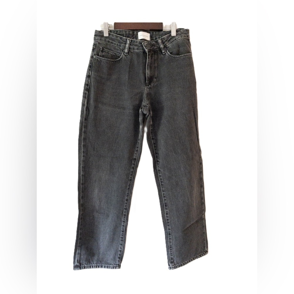 Armedangels FJELLA Cropped Straight Jeans Black SZ 26 Mid Rise